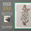 Impression botanique monochrome I - bois massif-993169378-993169379
