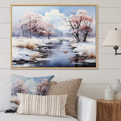 «Snow River Wonderland III», reproduction sur toile