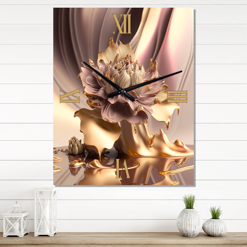 Jerey - Horloges murales florales, Moyen