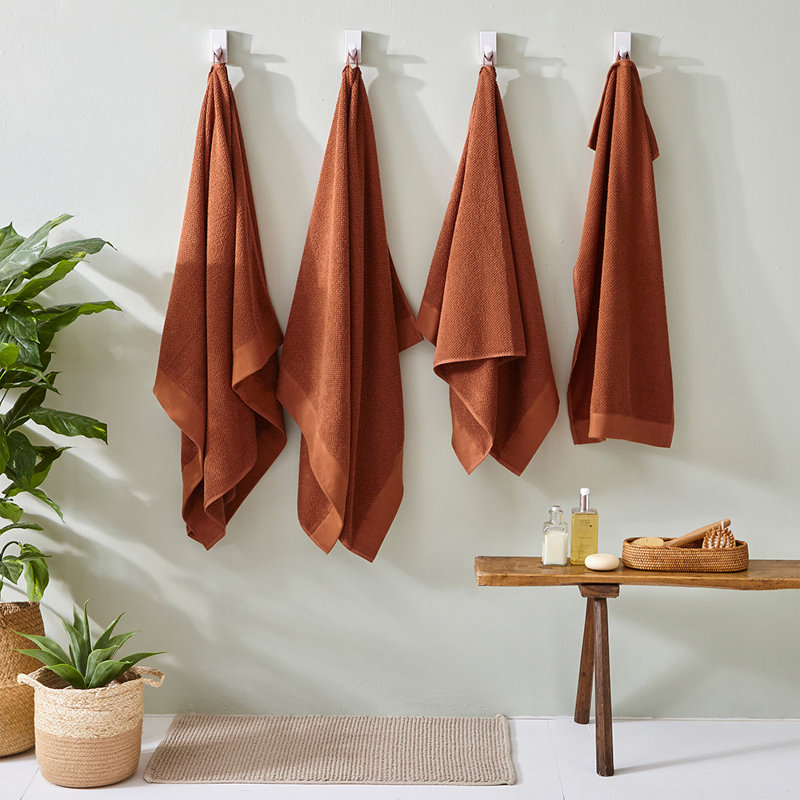 Bath Towels - Set of 4, Pecan