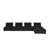 Charmie Velvet L-Shaped Sectional Reversible-88309965