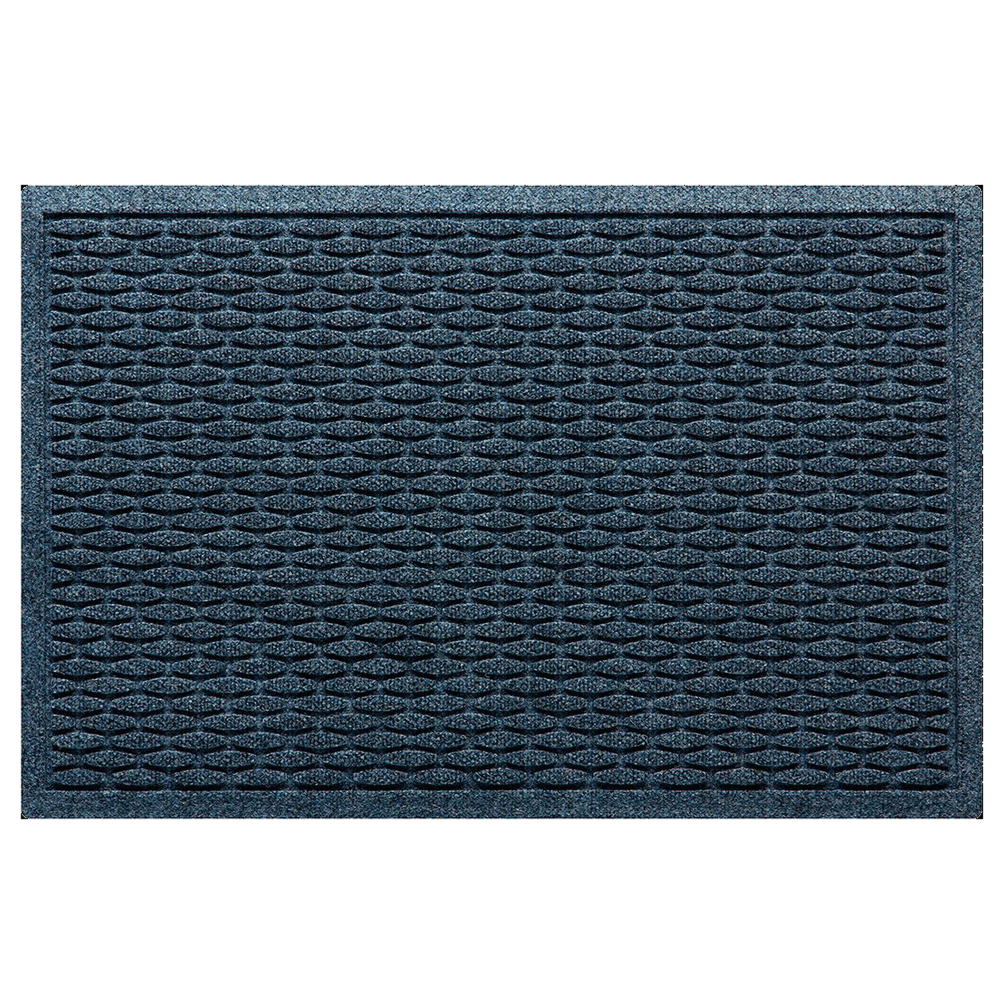 WaterHog Hamption 23 in. x 35 in. Indoor Outdoor Door Mat, Navy