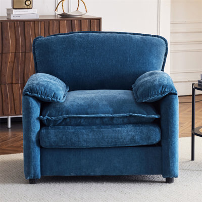 Méridienne surdimensionnée en chenille moelleuse pour un confort et une détente ultimes