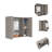 Wengue 1-Drawer Medicine Cabinet-1808689939