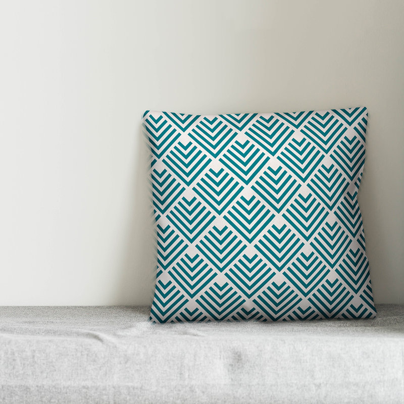 Geometric Arrow Outdoor Throw Pillow