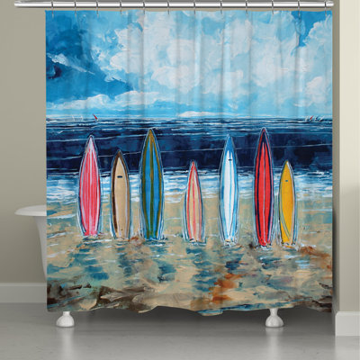 Rideau de douche simple surf Metson