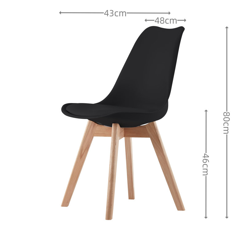 Knutsford Kitchen Dining Chair, Black, 1