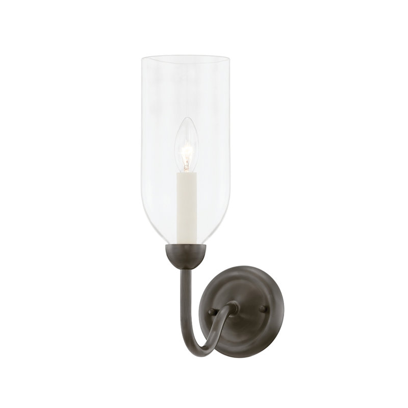 Applique murale à 1 lumière pour bougie, Bronze vieilli