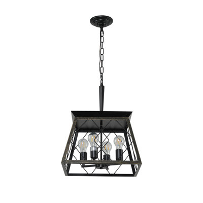 Lustres de ferme 4 lumières pour salle à manger (sans ampoules)