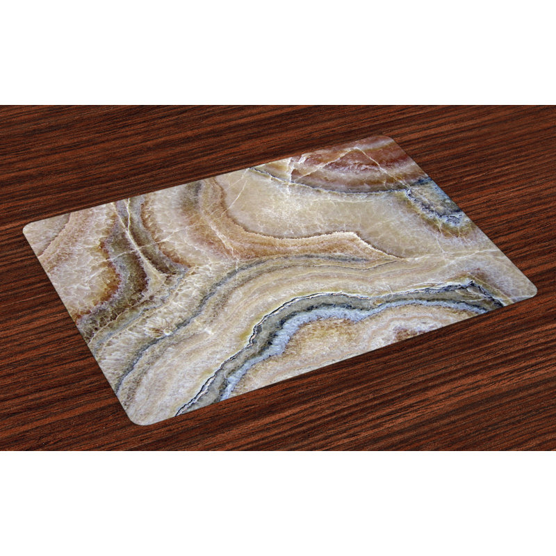 Ameliagrace Marble Surreal Onyx Surface Placemat