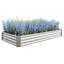 Lit surélevé en métal pour jardin - 7,6 x 3,7 x 0,98 pi, revêtement rouille, encourage la croissance des plantes 7,6 x 3,7 x 0,98 pi-631222931