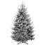 Arbre de Noël artificiel 9 pi 9 pi, arbre de Noël à charnière floqué avec pointes 1939, base en acier