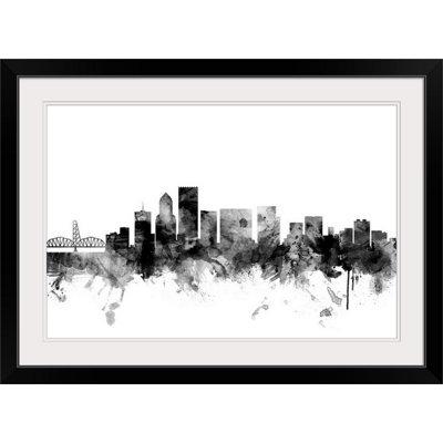 Francy " Portland Oregon Skyline " by Michael Tompsett