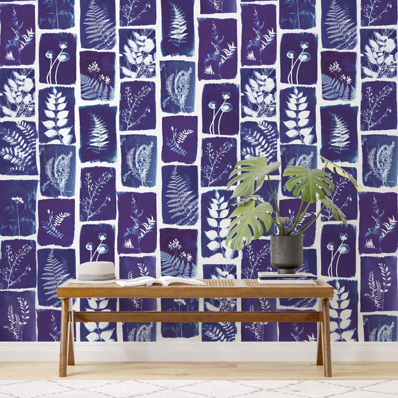  Botanical Imprint Pack 1 Amboy, Navy