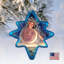 4'' Handmade Glass Astrology & Stars Holiday Shaped Ornament