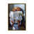 Toile avec cadre flottant or