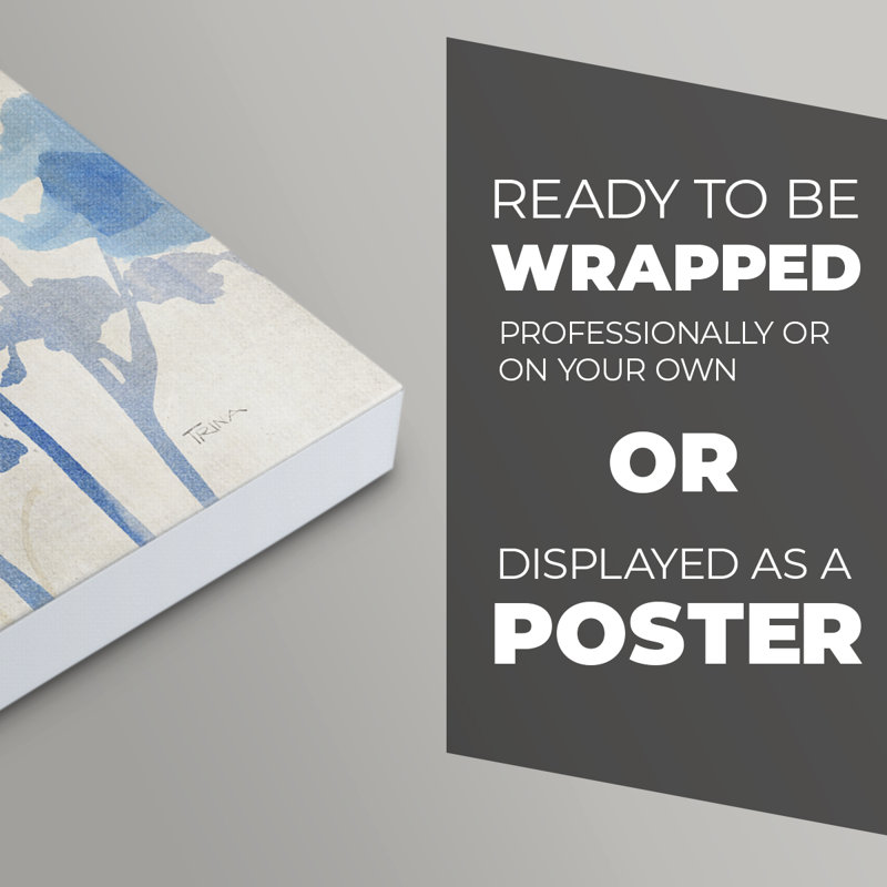 Blue Day Dawning - Impression sur toile seulement - NON-CADRE, H 27 po x l 18 po