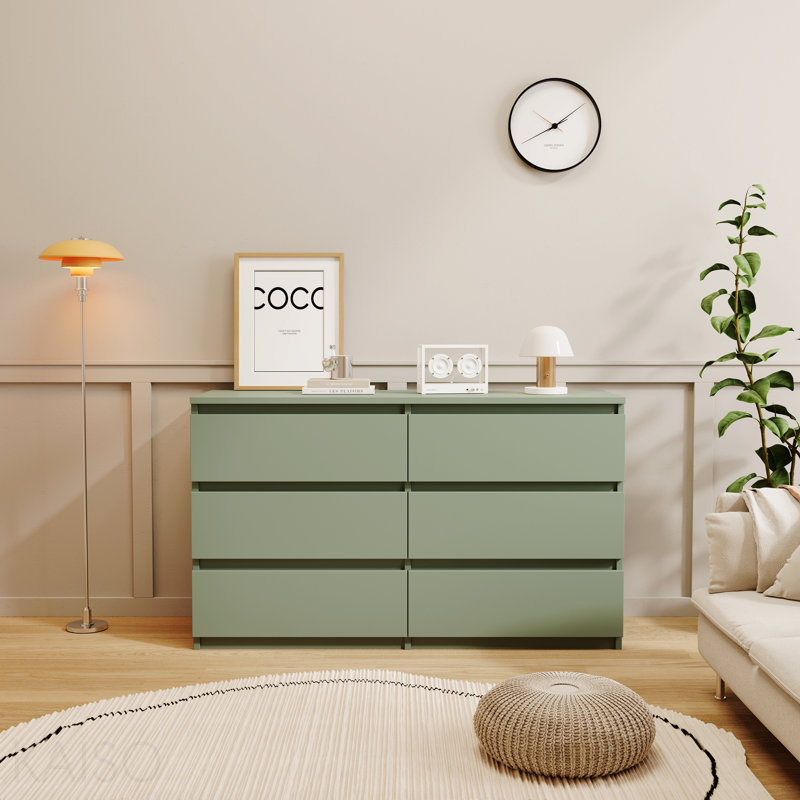 Grande commode 6 tiroirs Green
