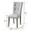 Grey And Oak Back Side Chairs (2) - Fashionable Stable Dining With Faux Leather Upholstery Solid Wood Legs (2 ) Fashion-forward Practical Wooden Foundation