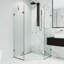 Cabine de douche à charnière sans cadre avec verre transparent 3/8 de l 46 po x P 46 po x H 73 po Gemini-50962122