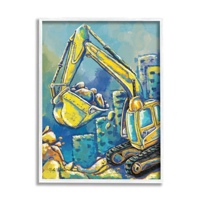 " Bulldozer Construction Painting " by Nidhi Wadhwa