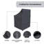 Housse pour patio d'extérieur en aluminium Roma