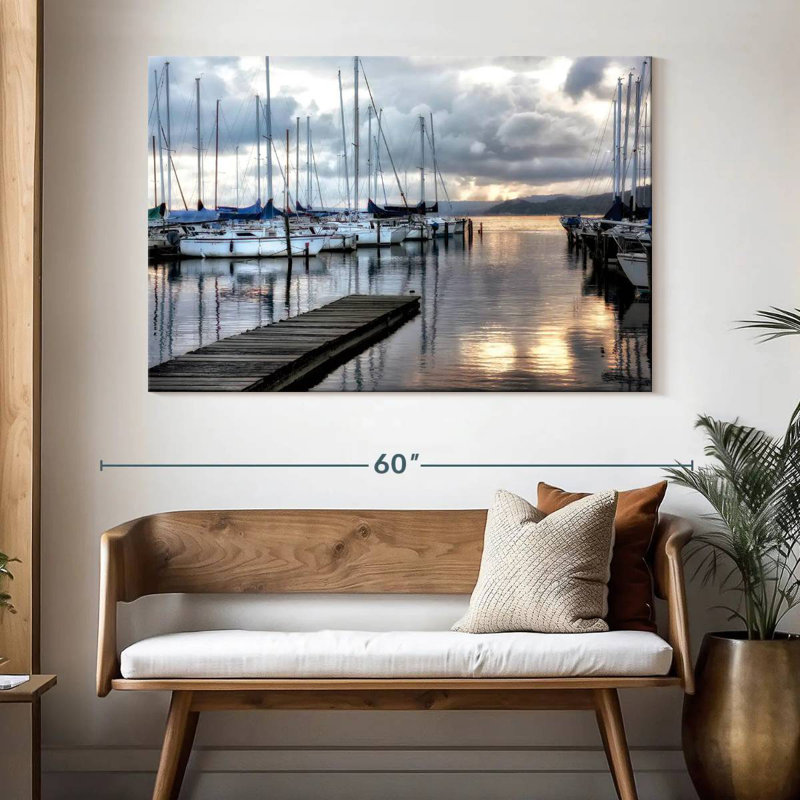 Mehar Walk On The Dock, 34" H x 51" W