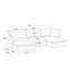 Slipcovered U Shape Sectional Deep Seat Sofa Couch-1141607254