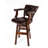 Trophy Swivel Upholstered Counter Stool with Solid Wood Frame-61558326-61924288