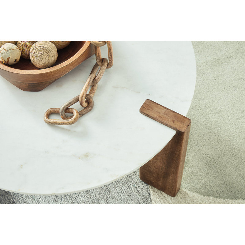 Ensemble de tables de bout en marbre