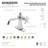 Kingston Brass Fuller Single-Handle 1-Hole Deck Mount Bathroom Faucet with Push Pop-Up and Deck Plate-66069198-69976283