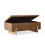 Repose-pieds avec rangement en similicuir Fashion