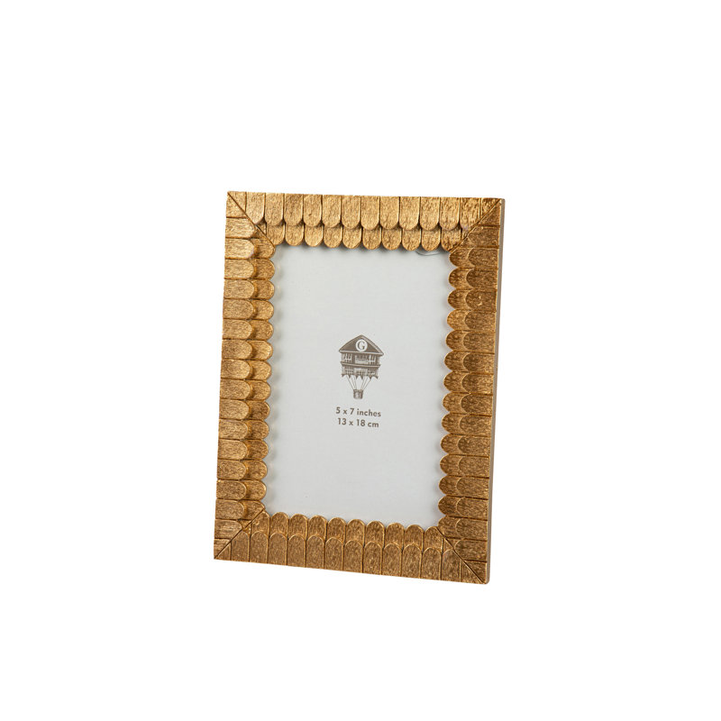 RESIN PHOTOFRAME, Gold, 13cm x 18cm