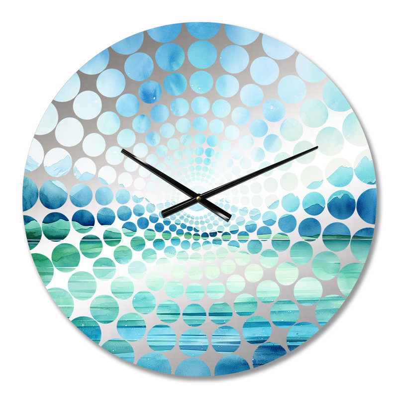 Horloge murale pastel aurore boréale I - Aurore boréale, Petit