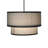 36" Wide Cilindro Textrene Two Tier Pendant