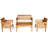 Bovina Acacia 8 - Person Patio Conversation Set with Cushions