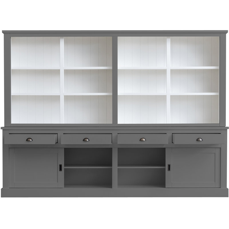 Byers Display Cabinet, Mouse Grey