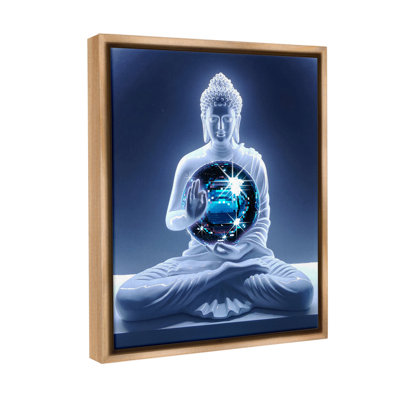 "Bouddha avec boule disco" par Ziwei Li sur toile