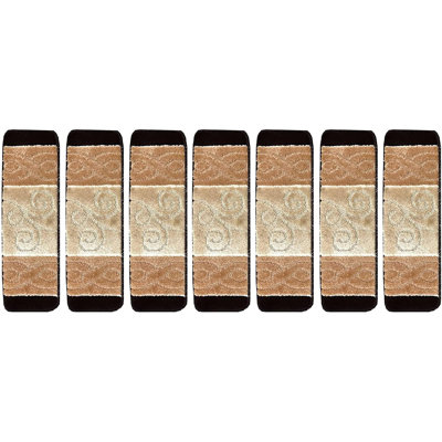 Tapis d'escalier beige Caylee