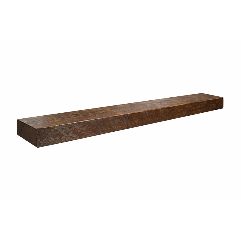 Cadre de cheminée circulaire en bois de grange massif, 48", 6 po x 6 po