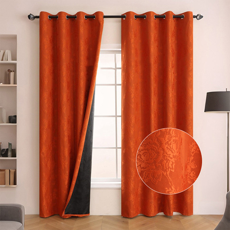 Kbndieu 84x51 Inches High Blackouts Elegant Curtains Sunscreen Heat Insulation Suitable for Balcony Bedroom and Living Room Curtain 1 Pcs Pack