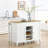 Garland Kitchen Island In Oak White