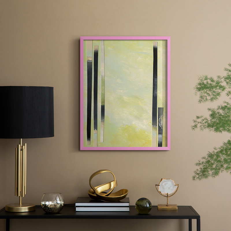 Neutral Assemblage II, reproduction encadrée - bois massif, H 21 po x l 17 po, Rose