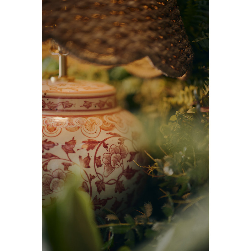 Lampe de table en céramique Briar (rouge)