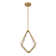 8-Light metal LED Chandelier With White Silicone Diffusers
