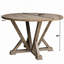 [Ensemble de table de salle à manger 5 pièces] Style campagnard en bois massif avec chaises rembourrées