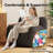 Compression Medium Teddy Fabric Bean Bag Chair (Set of 2)-67775604