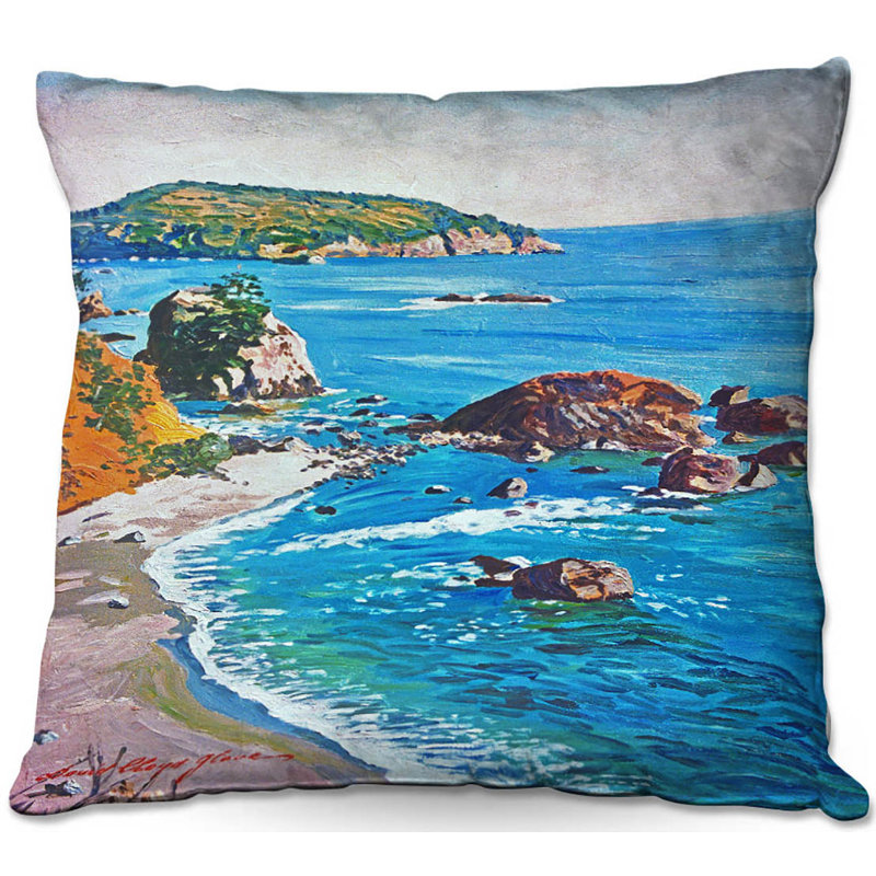 Coussin décoratif carrée de canapé california coast, 16 po x 1 po