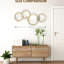 Décoration murale 3D or et métal - Miroir pour bureau de chambre à coucher, 42,25 po x 22 po