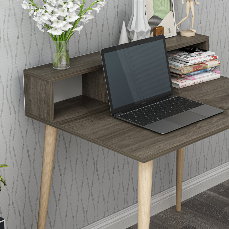 Bureau d'étudiant, H 60 po x l 90 po x P 75 po, Brun